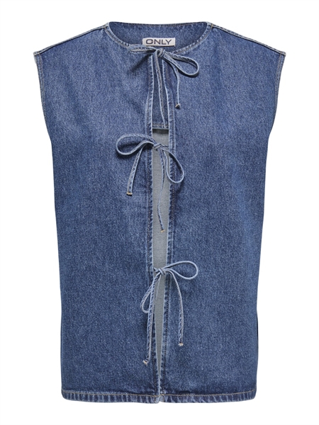 ONLY Sløjfe Vest Dorsi Medium Blue Denim billede