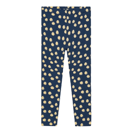 BIRKHOLM Leggings Blå Margueritter