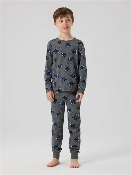 Name It Mel Skull Natsæt - Dark Grey