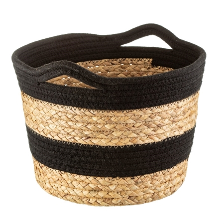 SASS & BELLE Reb Kurv Natur Sort