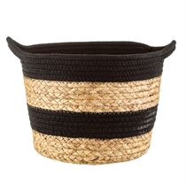 SASS & BELLE Reb Kurv Natur Sort
