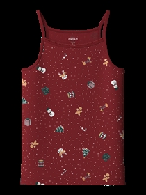 NAME IT 2-Pak Strap Top Vismas Gaveæske Red Dahlia