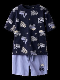 NAME IT Shorts Og T-shirt Sæt Hector Navy Blazer