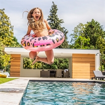 SWIM ESSENTIALS Stor Badering Rose Gold Leopard Ø90