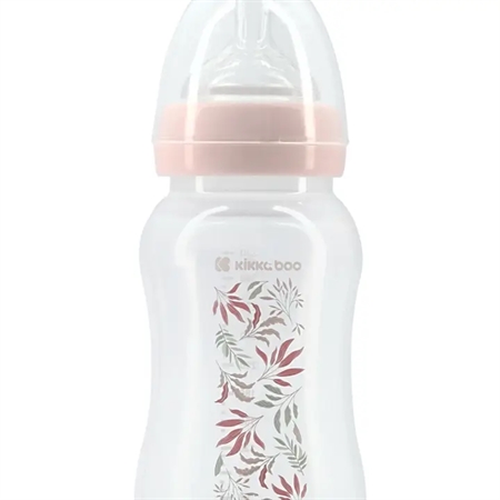 KIKKABOO Sutteflaske Pink Tropical Leaves