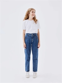 NAME IT High Waist Mom Jeans Bella Medium Blue
