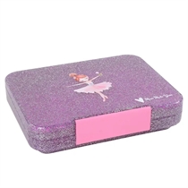 MUM MADE YUM Bento Madkasse Large Glitrende Lilla Ballerina