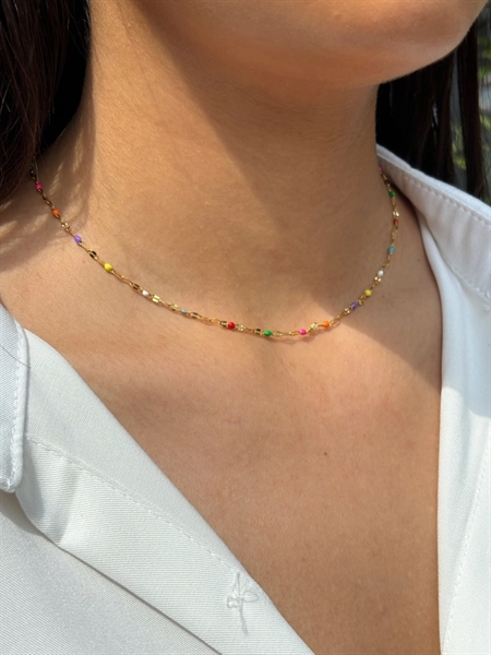 ELINE L\'ATELIER Perle Halskæde Forgyldt