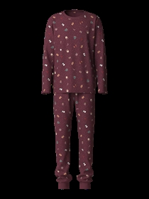 NAME IT Jule Natsæt Vismas Burgundy