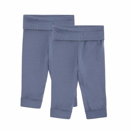 Billede af BIRKHOLM 2-Pak Folde Leggings Indigo Blå