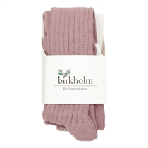 BIRKHOLM Rib Strømpebukser Lilla