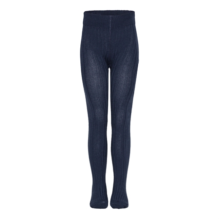 Birkholm Rib Strømpebukser - Navy Blå