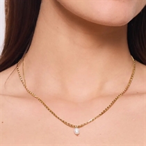 ELINE L\'ATELIER Dobbelt Perle Halskæde Guld