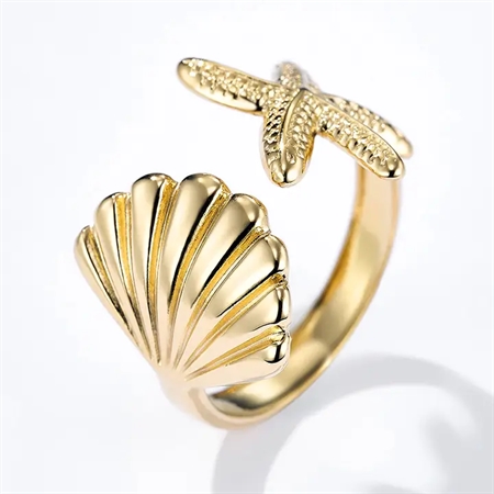 ELINE L\'ATELIER Vandfast Justerbar Musling Ring 