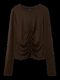 LMTD Bluse Dinci Chocolate Brown