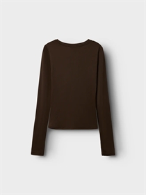LMTD Bluse Dinci Chocolate Brown