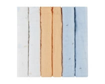 KIKKABOO 6-Pak Musselin Stofbleer Stripy Friends