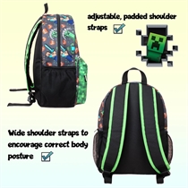 FRINGOO Minecraft Skoletaske