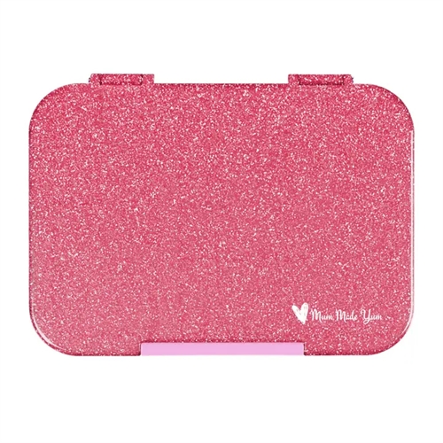 MUM MADE YUM Bento Madkasse Medium Glitrende Pink