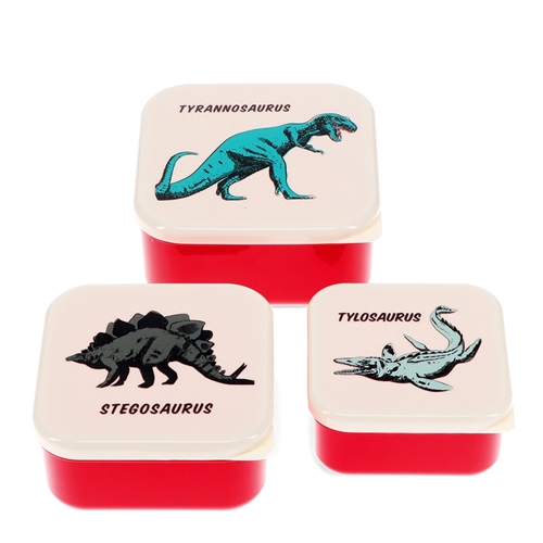 REX LONDON 3-Pak Snack Madkasser Dino