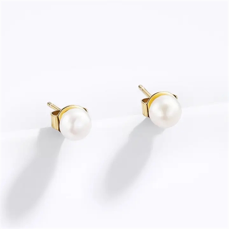 ELINE L'ATELIER Perle Ørestikker Guld