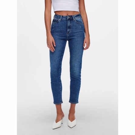 ONLY Straight Fit Ankel Jeans Emily  Blue