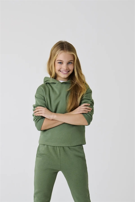 ONLY KIDS Hoodie Fave Hedge Green