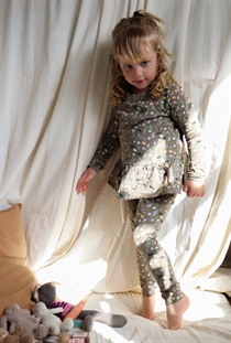 BIRKHOLM Leggings Grøn Blomstermark