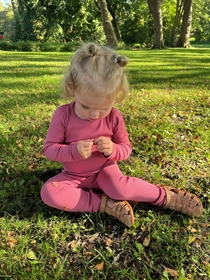 BIRKHOLM Rib Bluse Hindbær Rosa