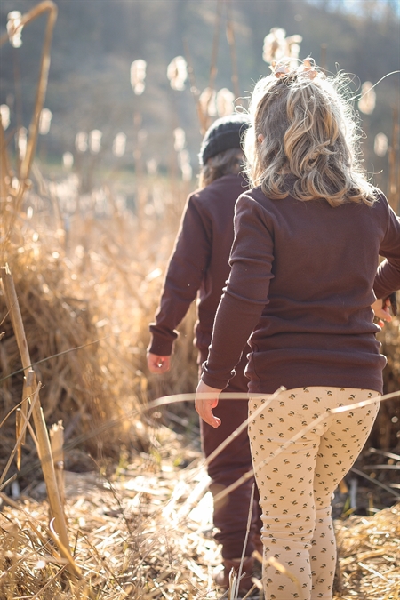 BIRKHOLM Rib Bluse Kastanje Brun