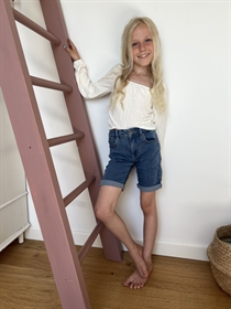 ONLY KIDS Langærmet Struktur Bluse Mai Cloud Dancer