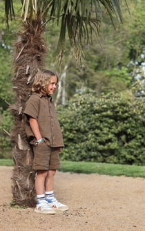 BIRKHOLM Muslin Shorts Teak Brun