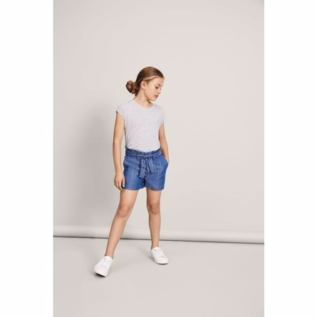 NAME IT Bindebånd Denim Shorts Takaren Blue