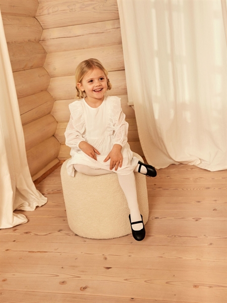 Name It Forra Hulmønster Kjole - Bright White