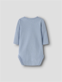 NAME IT Langærmet Body Life Dusty Blue