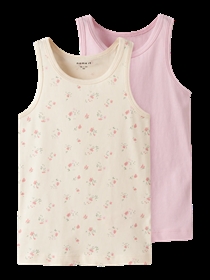 NAME IT 2-Pak Tanktops Flower Turtledove
