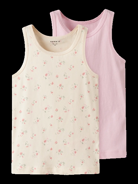 NAME IT 2-Pak Tanktops Flower Turtledove