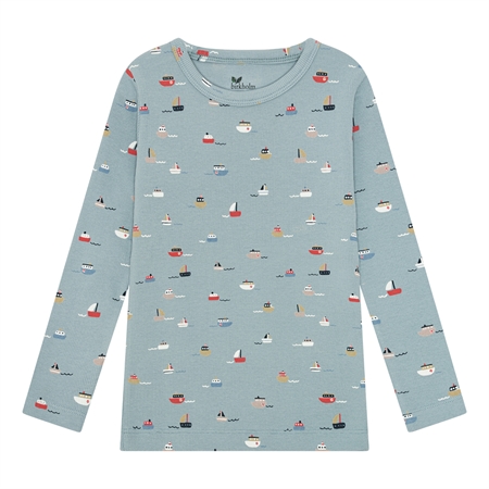 BIRKHOLM Rib Bluse Skibe