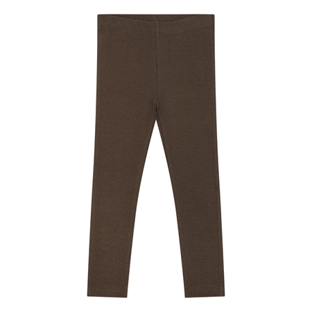 BIRKHOLM Rib Leggings Chokolade Brun