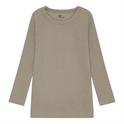 BIRKHOLM Rib Bluse Skygge Grøn