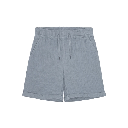 BIRKHOLM Muslin Shorts Støvet Blå