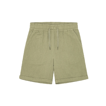 BIRKHOLM Muslin Shorts Støvet Grøn