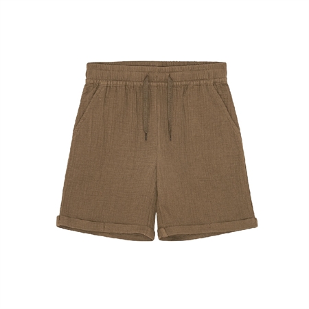 BIRKHOLM Muslin Shorts Teak Brun