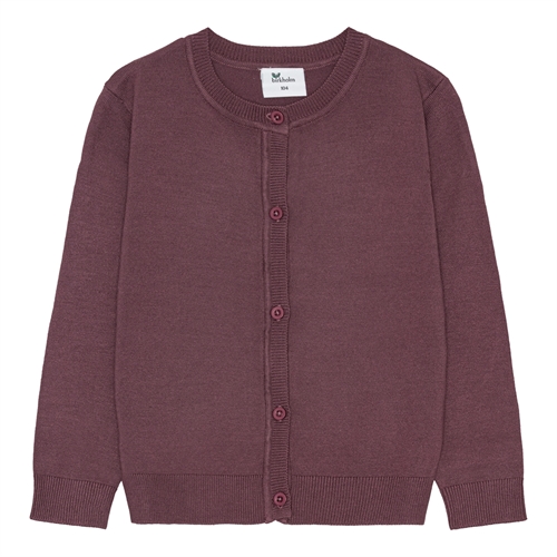 BIRKHOLM Strik Cardigan Bordeaux Lilla