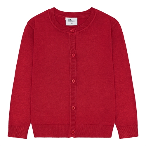 BIRKHOLM Strik Cardigan Chili Rød