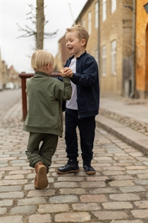 BIRKHOLM Sweat Cardigan Navy Blå