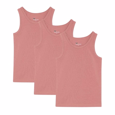 BIRKHOLM 3-Pak Tanktops Antik Rosa